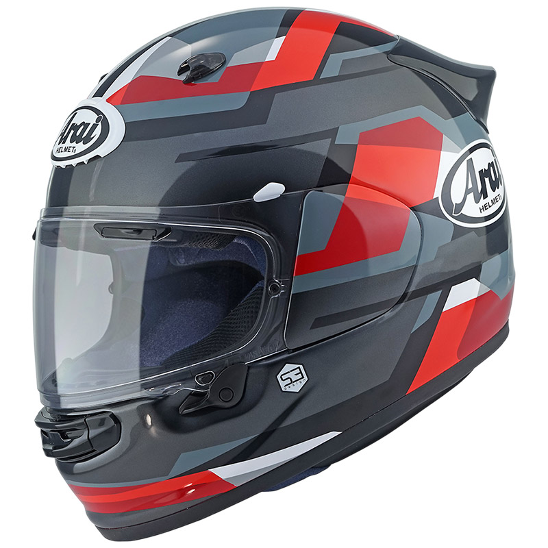 Casco Arai Quantic Abstract rosso