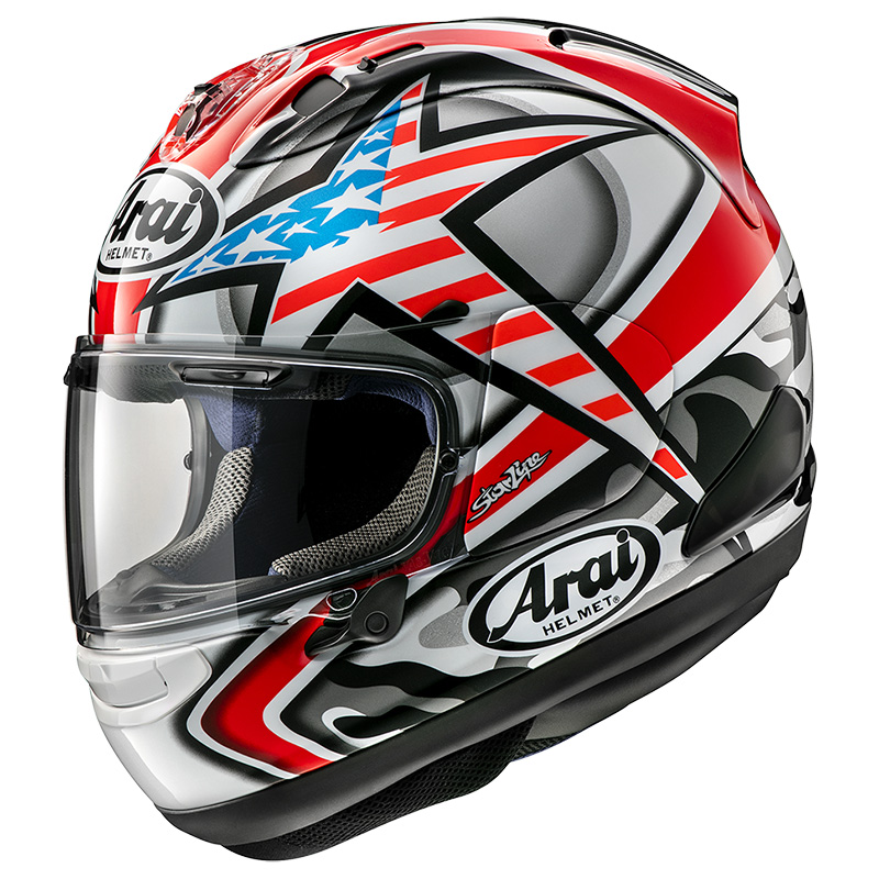 Casco Arai RX-7V Evo Hayden Laguna Seca