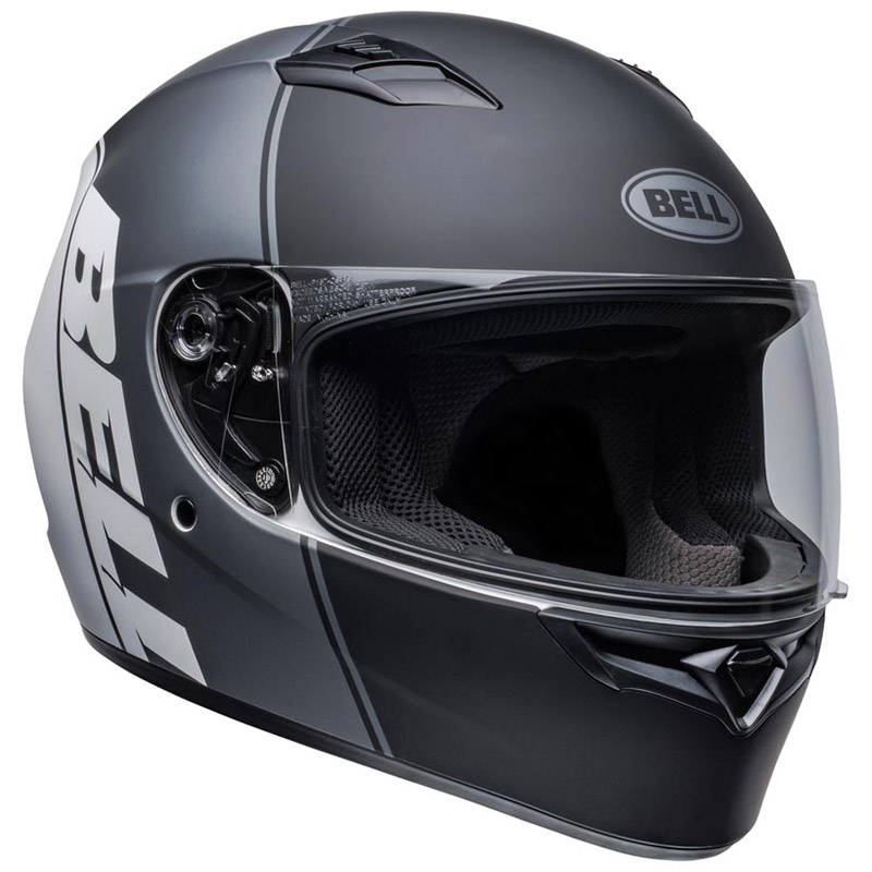 Casco Bell Qualifier Ascent nero grigio bianco opaco