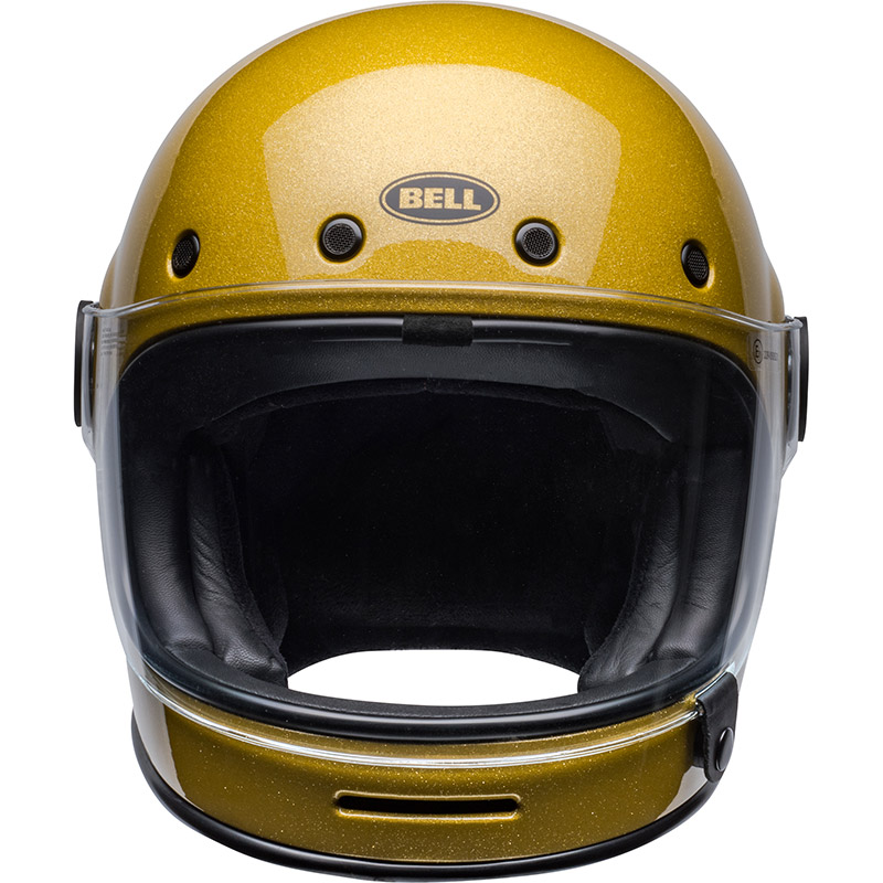 FLAKER ヘルメット バイク用 ゴールド GOLD フルフェイス バイザー付 