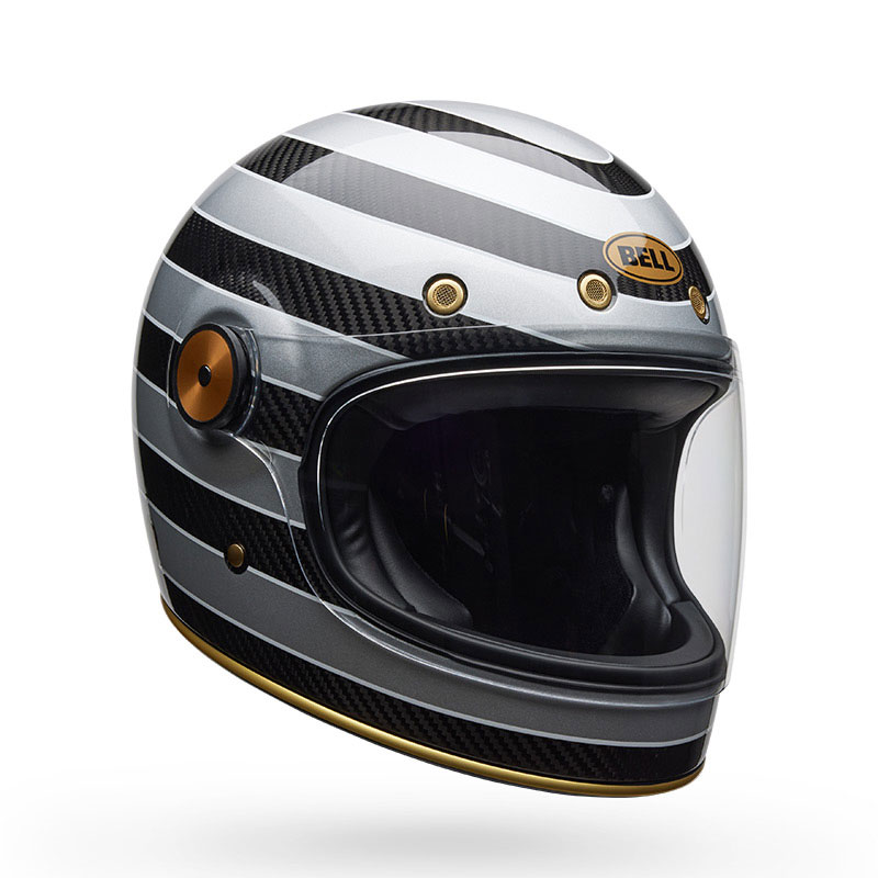 Casco Bell Bullitt GT Carbon Roland Sand Temple argento