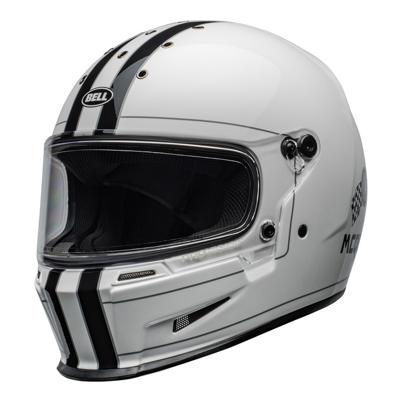 Casco Bell Eliminator ECE6 Steve Mcqueen bianco