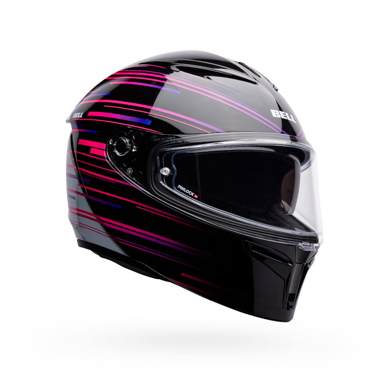 Casque Bell Lithium ECE6 Velo noir violet
