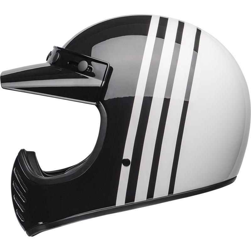 Bell Moto-3 Reverb Helmet White Black BE-71238_58-59-60-61 Full Face  Helmets | MotoStorm
