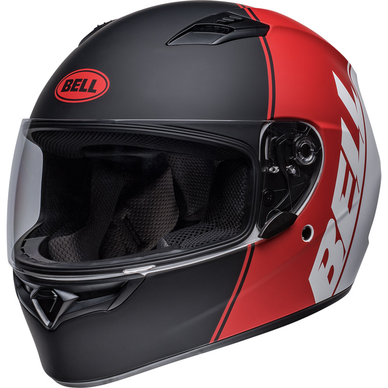 Casco Bell Qualifier Ascent nero opaco rosso