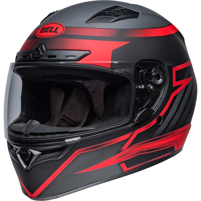 Bell Qualifier Dlx Mips Raiser Helmet Black Crimson BE 713724 3 4