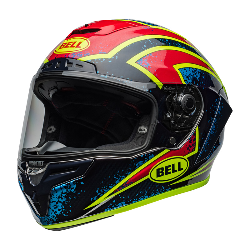 Bell Race Star Flex Dlx Xenon blu retina lucido