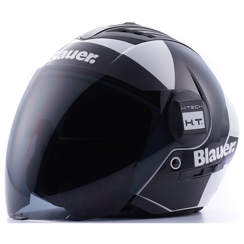 Casco Blauer Real Graphic A Bianco Nero | MotoStorm