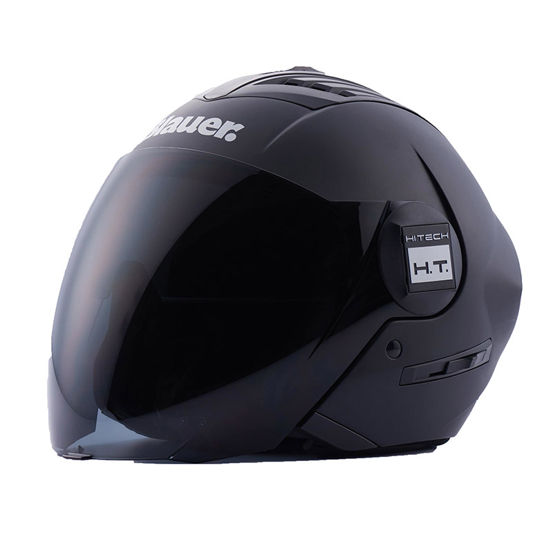 Casco Blauer Real Monochrome nero opaco