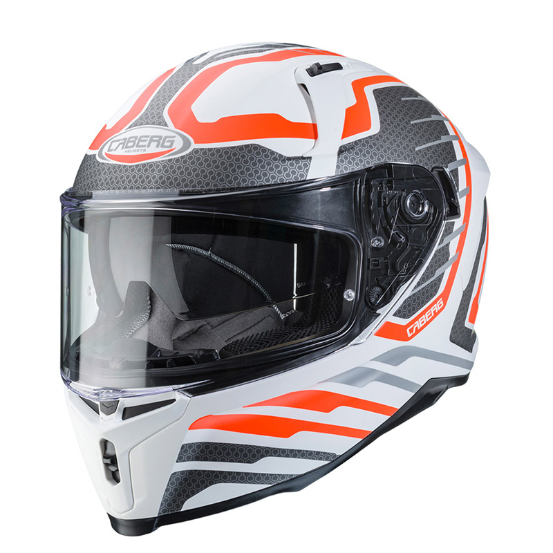 Casco Caberg Avalon Forge Bianco Arancio Argento | MotoStorm
