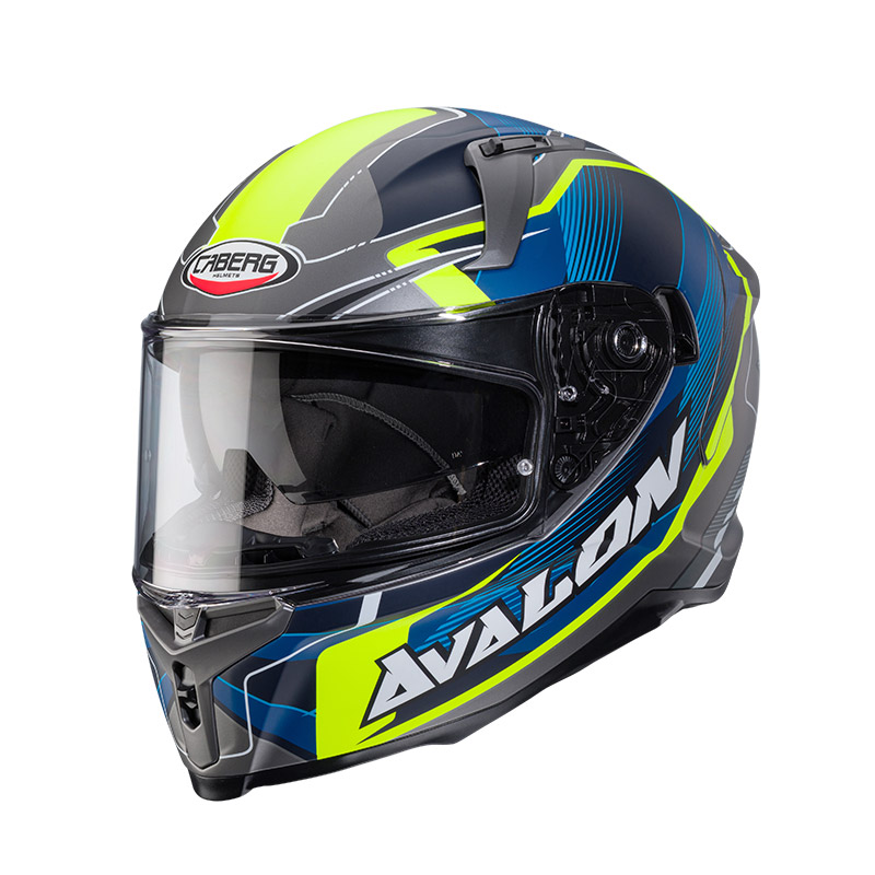 Casco Caberg Avalon X Optic blu giallo