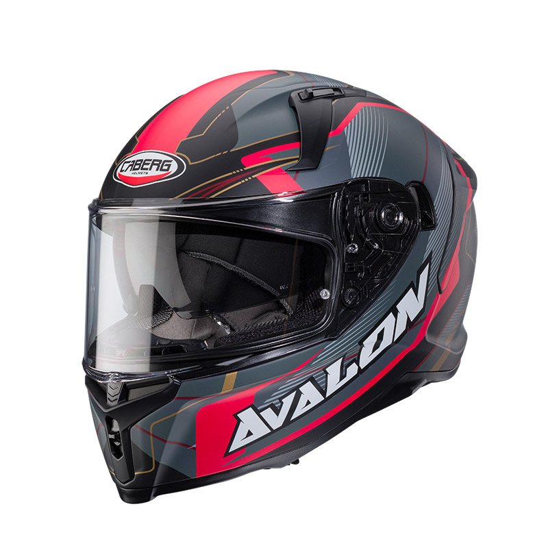 Caberg Avalon X Optic Helm grau rot