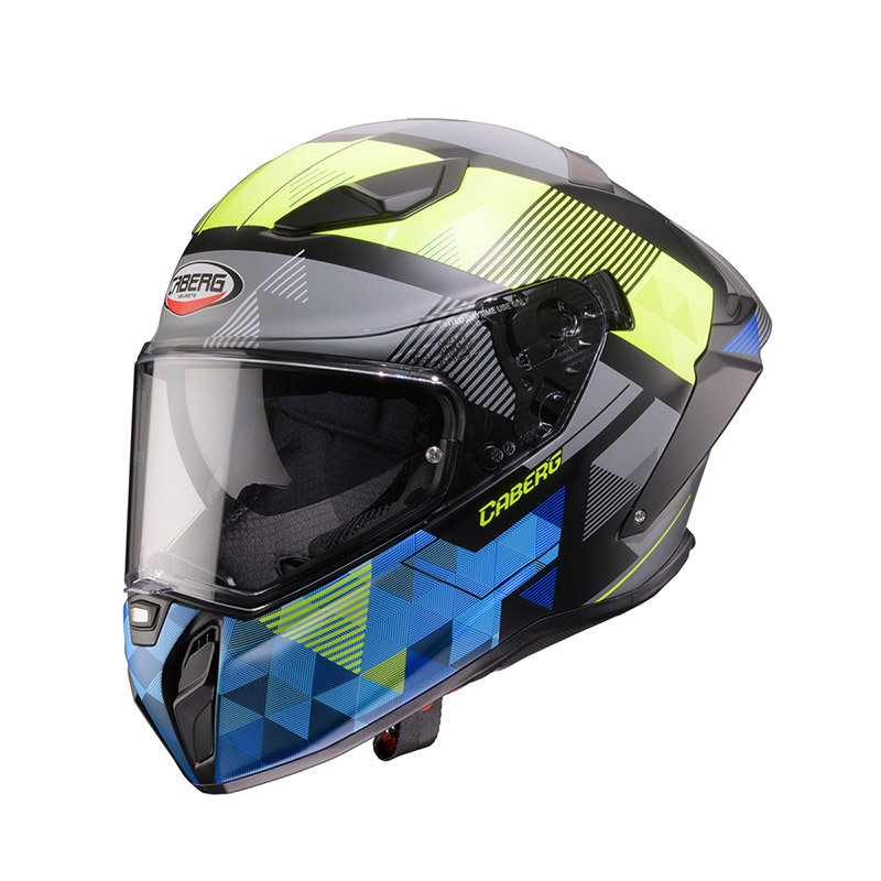 カベルグ ドリフト エボ 2 プリズム ヘルメット イエロー ブルー マット