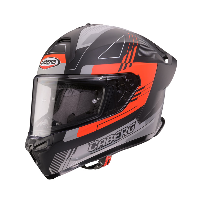 Casco Caberg Roxter Colt rosso fluo opaco
