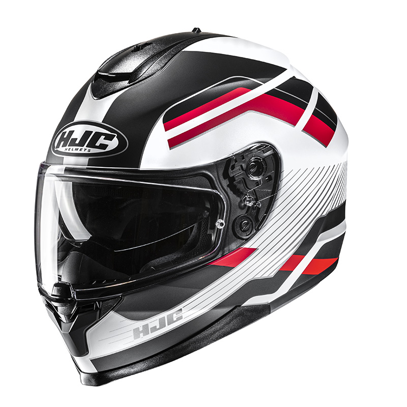 Hjc C70N Belis Helm weiss rot