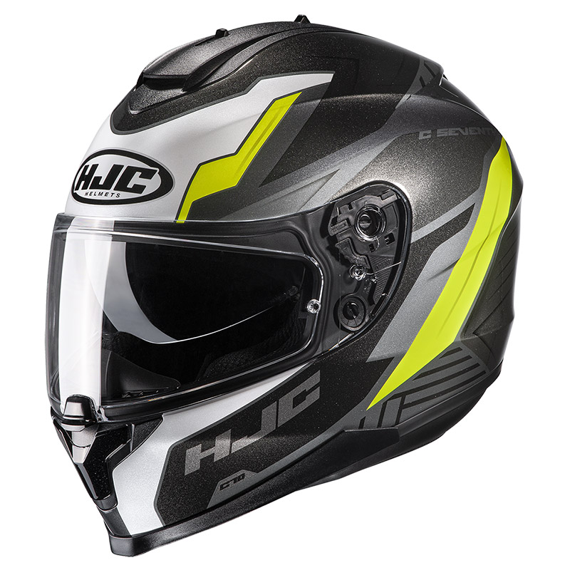 Casco HJC C70 Silon nero giallo