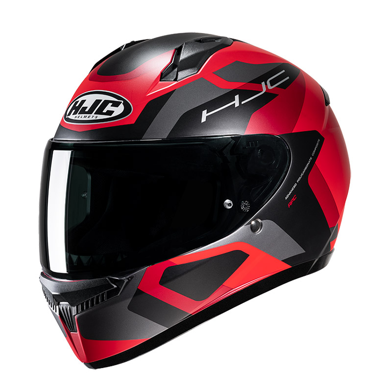 HJC C10 Tins Helm schwarz rot