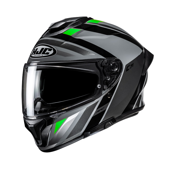 Casco Hjc C71 Faber verde