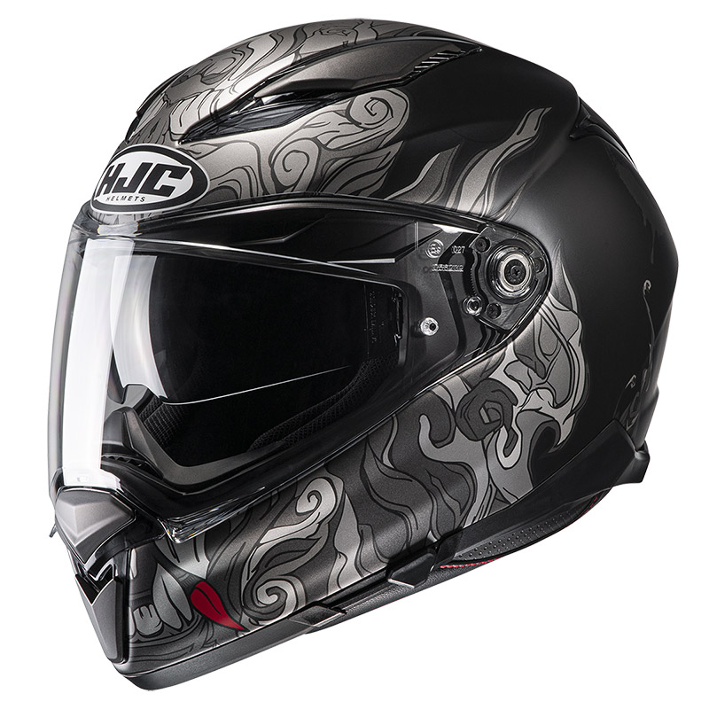 Hjc F70 Spector Helmet Grey HJC153075MC5SF Full Face Helmets MotoStorm