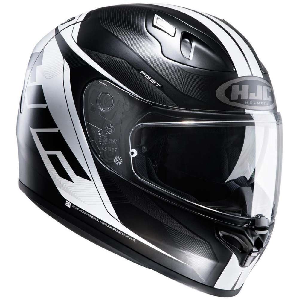 HJC FG-ST Full Face Motorcycle Motorbike Helmet Gloss Pearl White Free Pinlock 