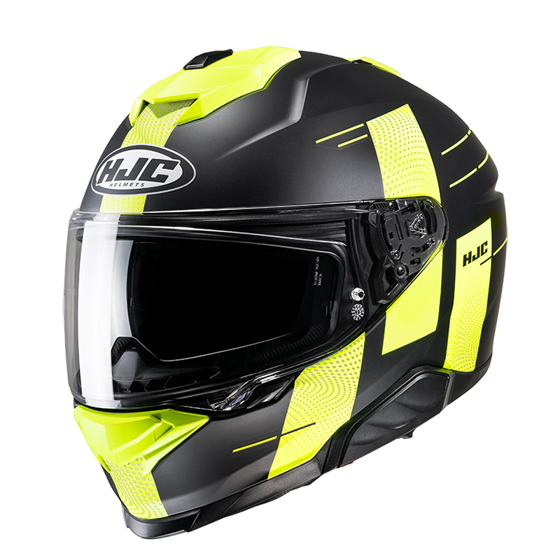 Casco HJC i71 Peka giallo nero