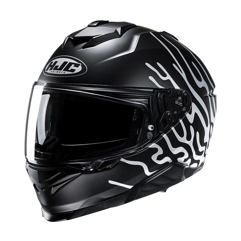 Casco HJC i71 Celos nero bianco