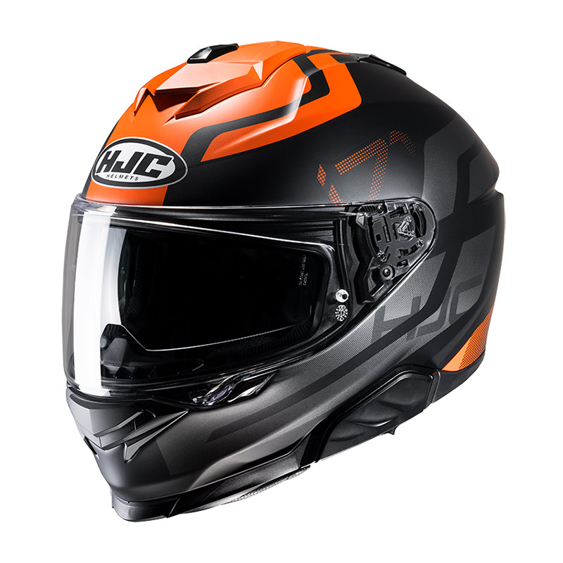 Casco HJC i71 Enta arancio nero