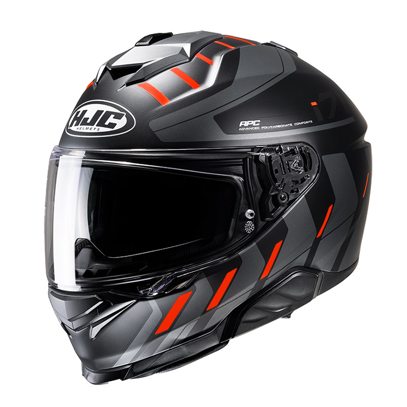 Casco HJC i71 Simo arancio nero