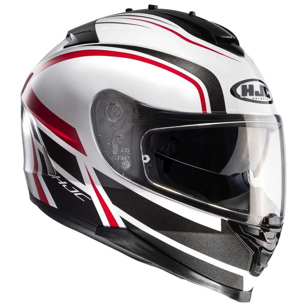 Hjc Is 17 Cynapse Mc1 Helmet Black White Red Hjc 1231 Mc1 Full Face Helmets Motostorm