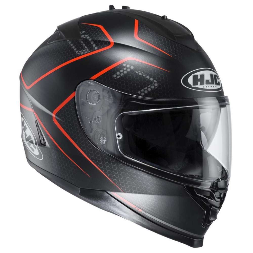 Hjc Is 17 Lank Mc1sf Helmet Black White Orange Hjc Mc1sf Full Face Helmets Motostorm