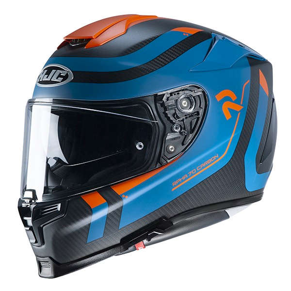 Casco HJC RPHA 70 Carbon Reple blu opaco