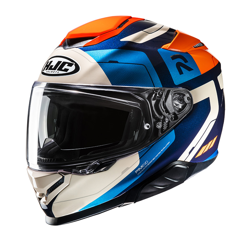 Casco HJC Rpha 71 Cozad blu arancio