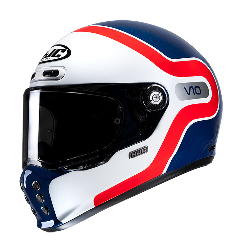 Casco HJC V10 Grape blu rosso