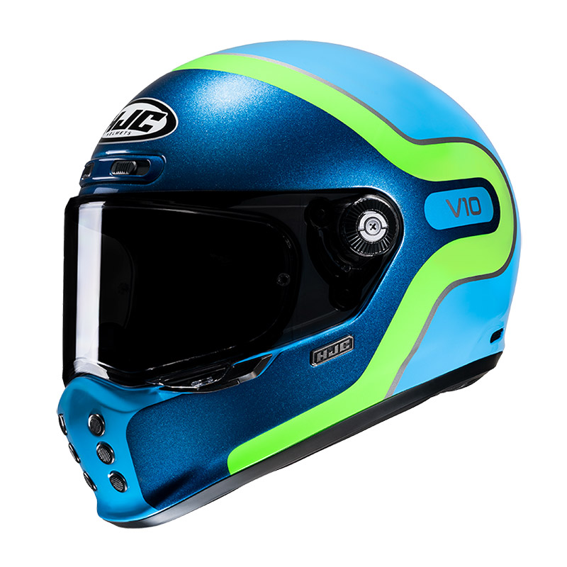 Casco HJC V10 Grape blu verde