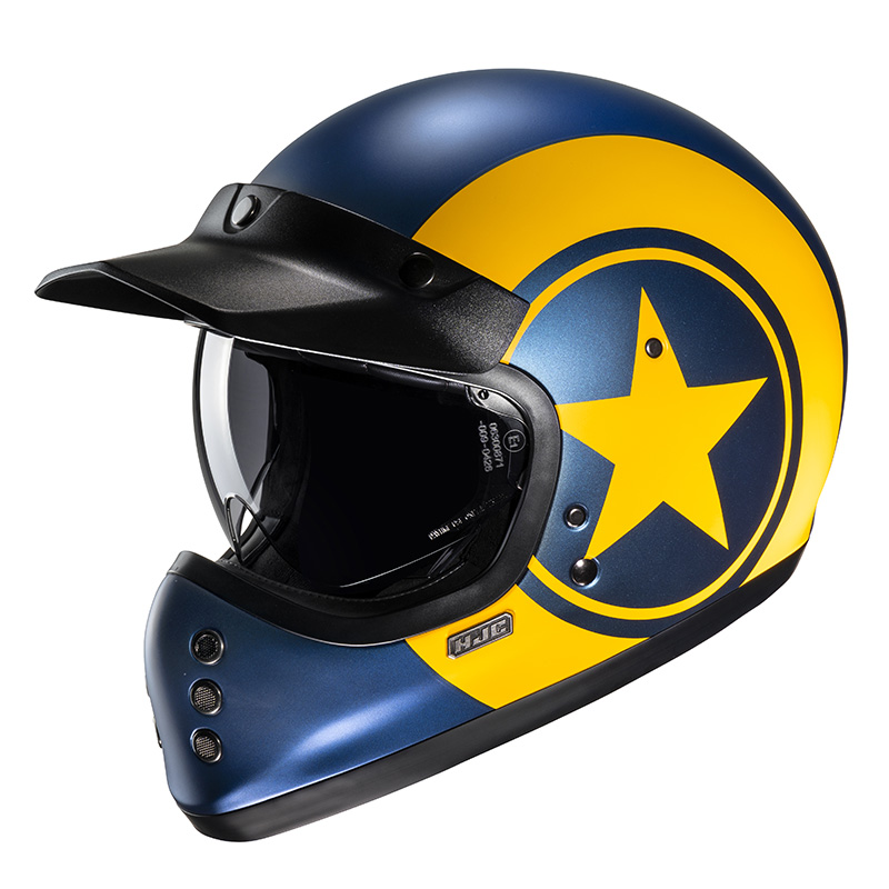 Casco HJC V60 Nyx blu giallo