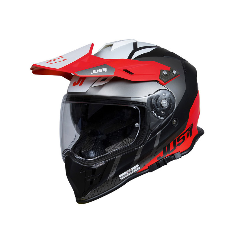 Casco Just-1 J34 Pro Outerspace rosso