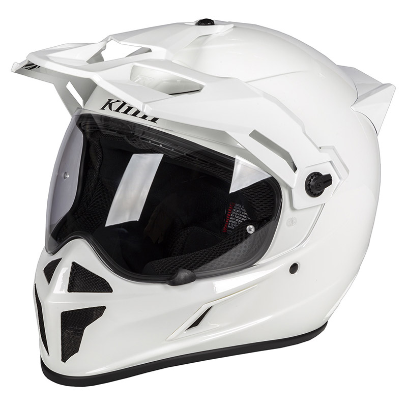 Casco Klim Krios Karbon bianco lucido