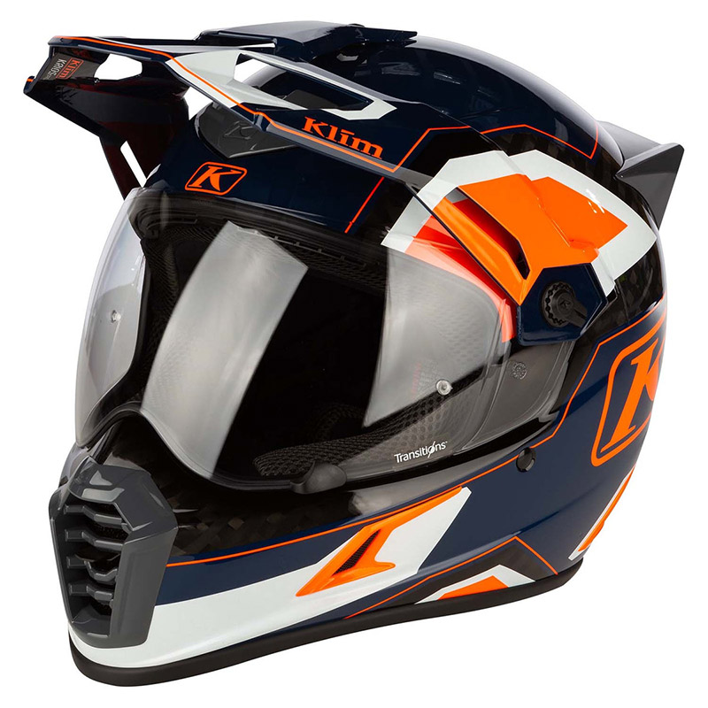 Casco Klim Krios Pro Rally Striking arancio