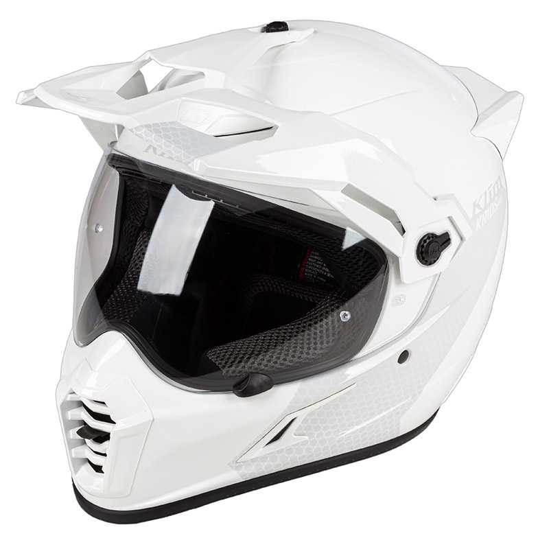 Klim Krios Pro Haptik Helmet White KL-3900-000-000-004 Full Face Helmets |  MotoStorm