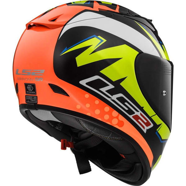 Ls2 Arrow R Evo Ff323 Volt Black/orange/h-v Yellow | MotoStorm