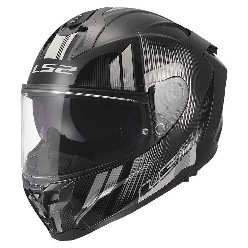 Casco LS2 FF817 Challenger 2 Nitro nero grigio