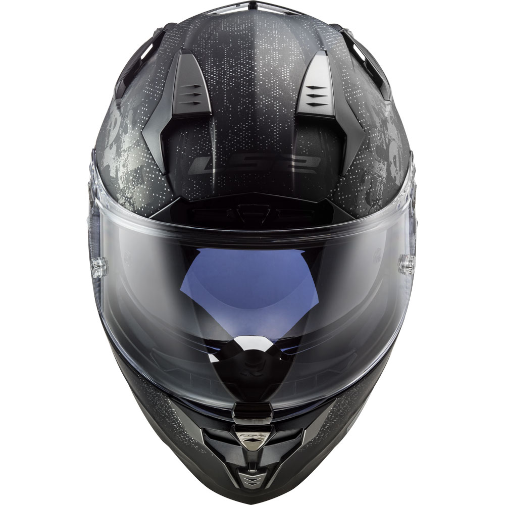 Nero XS LS2 Casco moto FF327 CHALLENGER FLEX MATT Nero