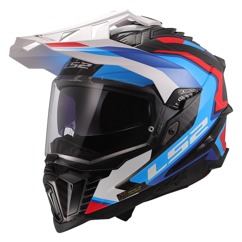 Ls2 Mx701 Explorer Carbon Frontier 2 Helmet Blue LS2