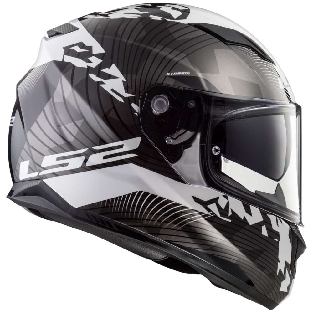 Ls2 Ff320 Stream Evo Hype Black White Titanium LS2-103204508 Full Face ...
