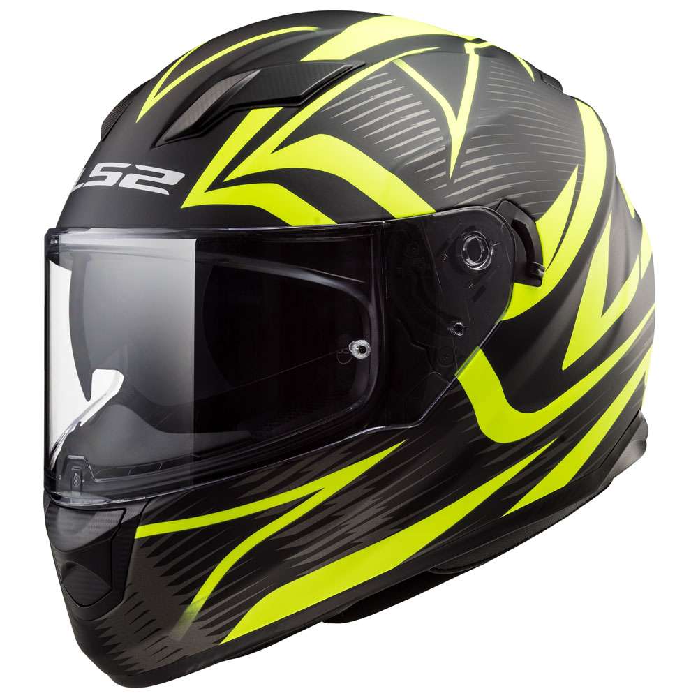 Ls2 Ff320 Stream Evo Jink Matt Black Yellow LS2-103204254 Full Face Helmets  | MotoStorm