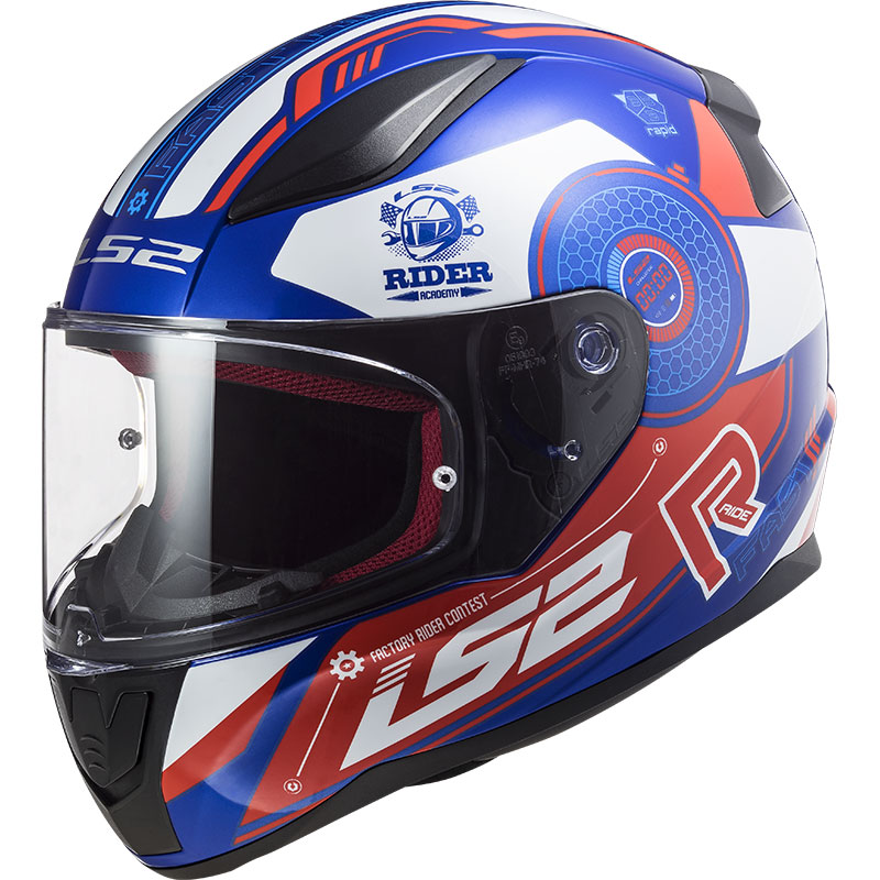 Casco Ls2 Ff353 Rapid Stratus Blu Rosso Bianco | MotoStorm