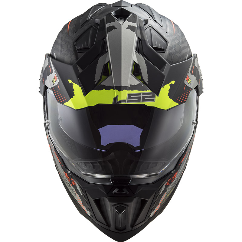 Ls2 Mx701 Explorer Carbon Extend Helmet Yellow Matt LS2