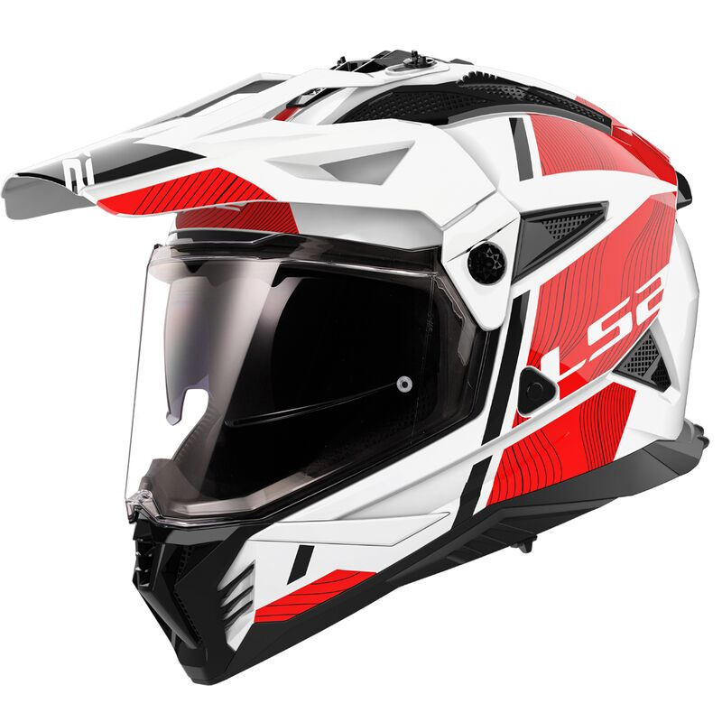 Casco LS2 MX702 Pioneer 2 Hill rosso