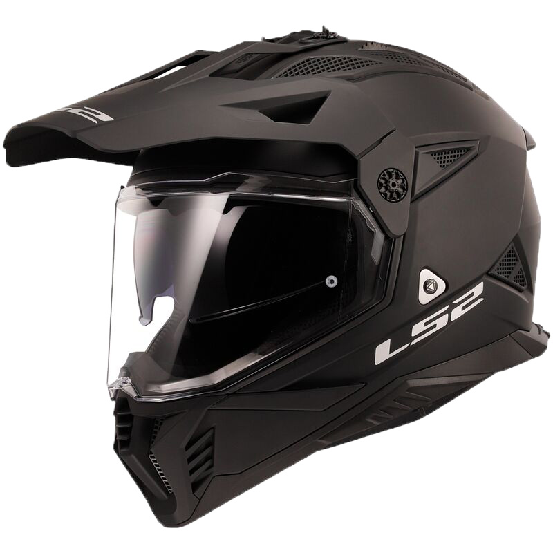 Casco LS2 MX702 Pioneer 2 Solid nero opaco