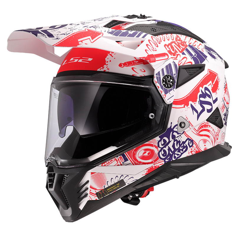 Ls2 Mx702 Pioneer 2 Fantasy Helmet White Matt